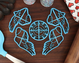 Biblically Accurate Angels Cookie Cutters, Set 1 - Angel Face, Folding Wings, Open Wings, Pairs of Wings, Ancient Angels
