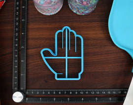 Hand Signs Cookie Cutters, Set 1 - Fist Hand, Gusto Hand, Palm Hand, Peace Hand, Thumbs Up or Down -  Hand Signals Cookies