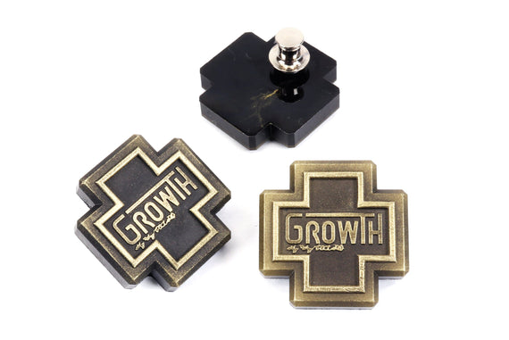 Brisket Pin - Growth Plus Pin - Pinback Buttons - Brisket Plus Symbol Cosplay - Burijitto Symbol | KY1