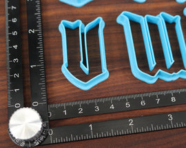 Medieval Scroll FONT Cookie Cutters - Fondant Letters, Letters for Cake decorating - Ye Olde Fantasy Fonts - Ancient Text