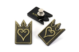 Kingdom Hearts Card - Chain of Memories - Heart Card - Aged Metal Pins - Kingdom Hearts Pin Gift - The Organization | SPN1