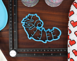 Moth Caterpillars Cookie Cutters - Crecopia Silk, Fawn Sphinx, Hickory Horned Devil, Pandorus Sphinx, Polyphemus - Caterpillar Cookies