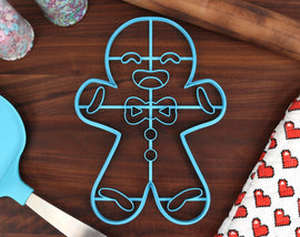 XL 10 Inch Gingerbread Man Cookie Cutter - Holiday Gingerbread - Halloween Thanksgiving Ginger Bread - Large Cookies for Holiday Party