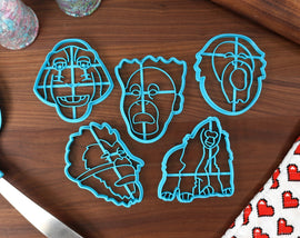 Monkey Memes Cookie Cutters - Harambe, Life Support Monke, Pog Monkey, Shocked Monke, Smiling Monkey - Meme Cookies, Monke Meme