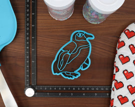 African Penguins Cookie Cutters - African Penguin Face, Penguin Outline, Baby Penguin, Cute Penguin, Detailed Penguin - Cute Penguin Cutters