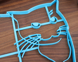 XL 8 Inch Maxwell The Cat Cookie Cutter - Cat Memes - Maxwell Meme Cat - Large Cookies for Holiday Parties