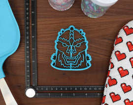Killer Kaijus Cookie Cutters, Set 1 - Ape Kaiju, Hydra Kaiju, Lizard Kaiju, Mecha Lizard, Moth Kaiju - Kaiju Cookies & Baking Tools