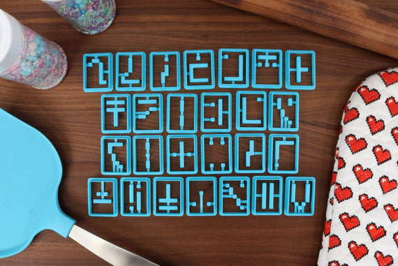 Enchantment Letters! - FONT Cookie Cutters - Gaming Baking, Letter Cutouts Baking Fondant Letters, Letters for Enchanted Cakes
