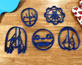 Nier Automata Cookie cutters - 2B, 9S, A2, Emil, Yorha Symbol - LootCaveCo