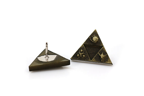 Zelda Pin *Triforce Spiritual Stone* Legend of Zelda Breath of the Wild - Zelda Jewelry / Zelda Gift - LootCaveCo